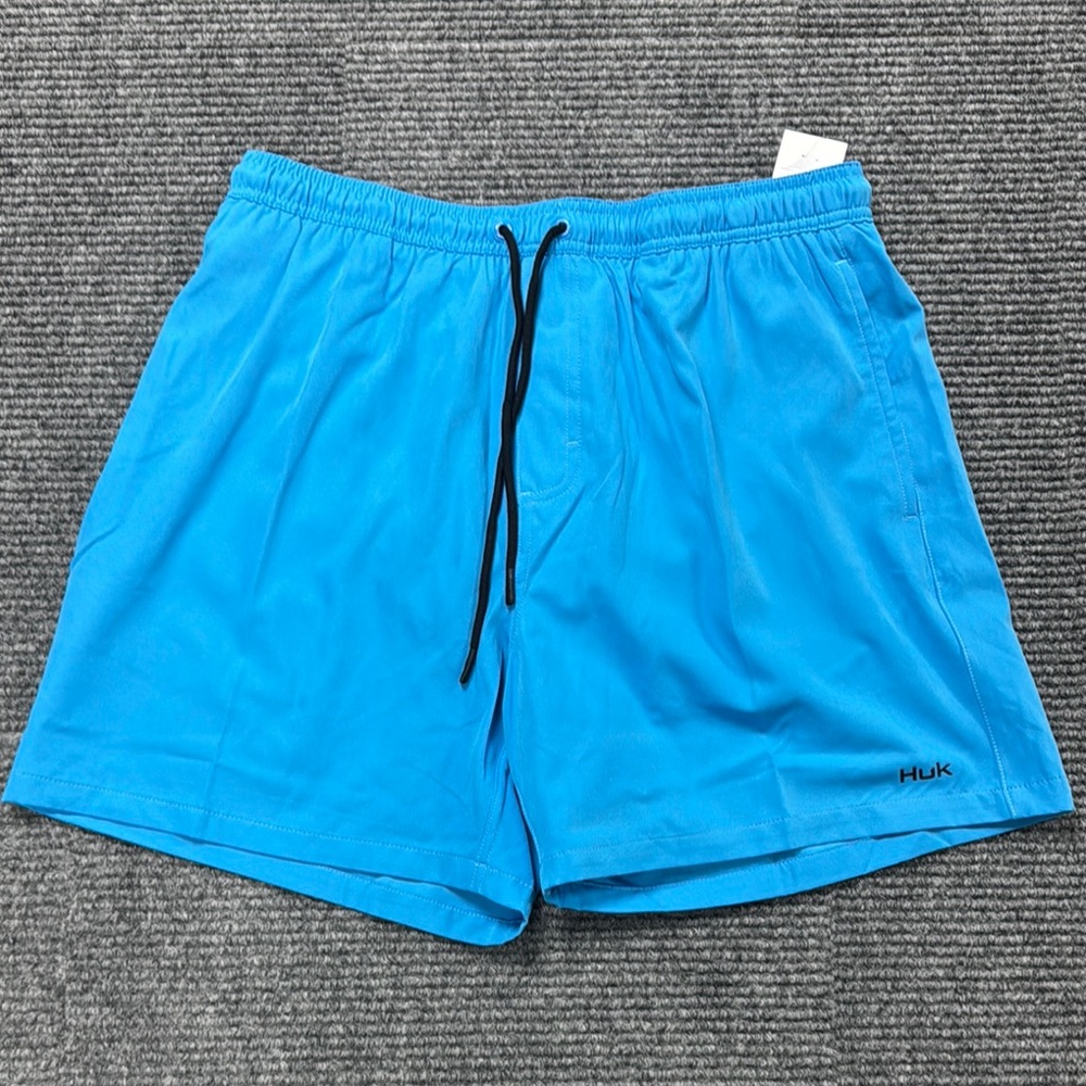 Huk Bright Blue Swim Shorts